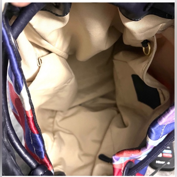 Coach Sateen Shoulder Bag Drawstring Hobo Satchel Handbag Coach Handbags Vintage - Picture 10 of 12